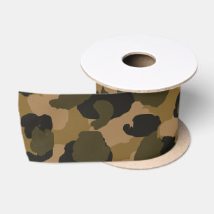Camo Abstract   Satinband
