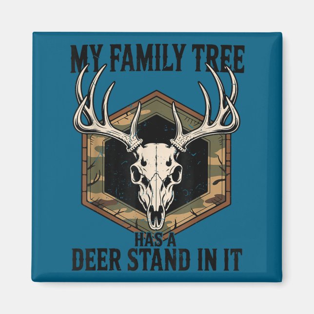 Camo Deer Hunting My Family Tree Has Deer Stand In Magnet (Vorne)
