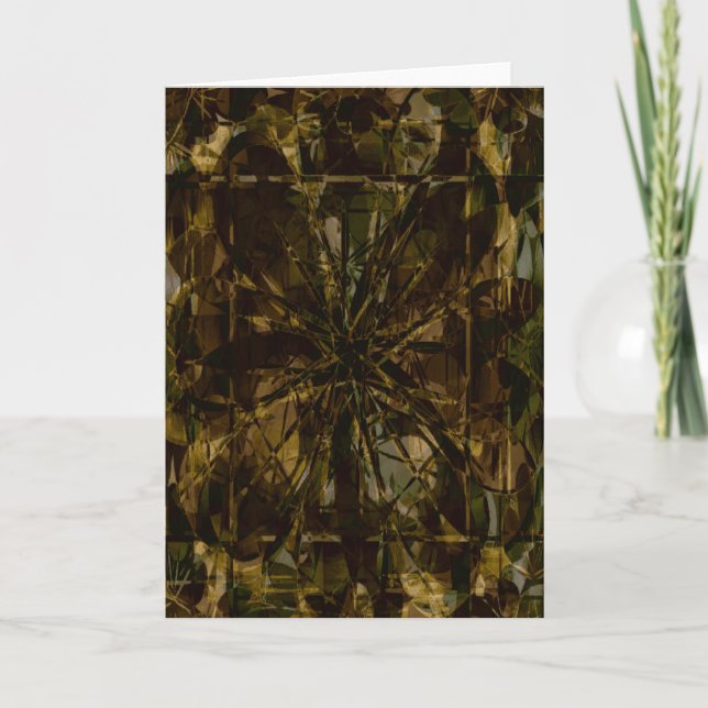 Camo Lover Petal Design Karte (Vorderseite)