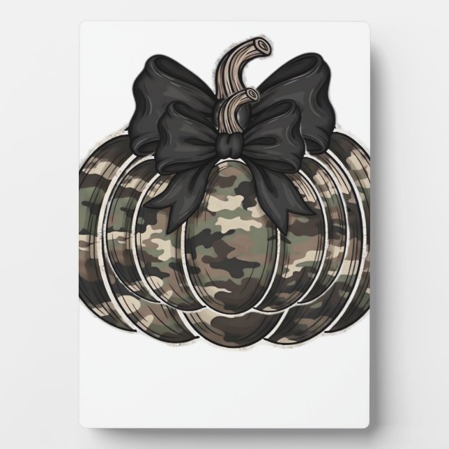 Camo Pumpkin Classic T-Shirt.png Fotoplatte (Vorderseite)
