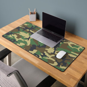 Camo Woodland Schreibtischunterlage