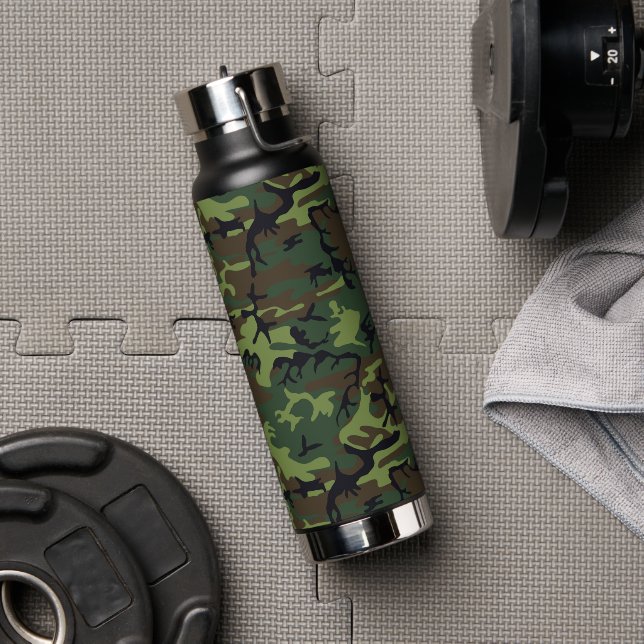CAMOFLAGE JUNTING PATTERN TRINKFLASCHE (Fitnessstudio)