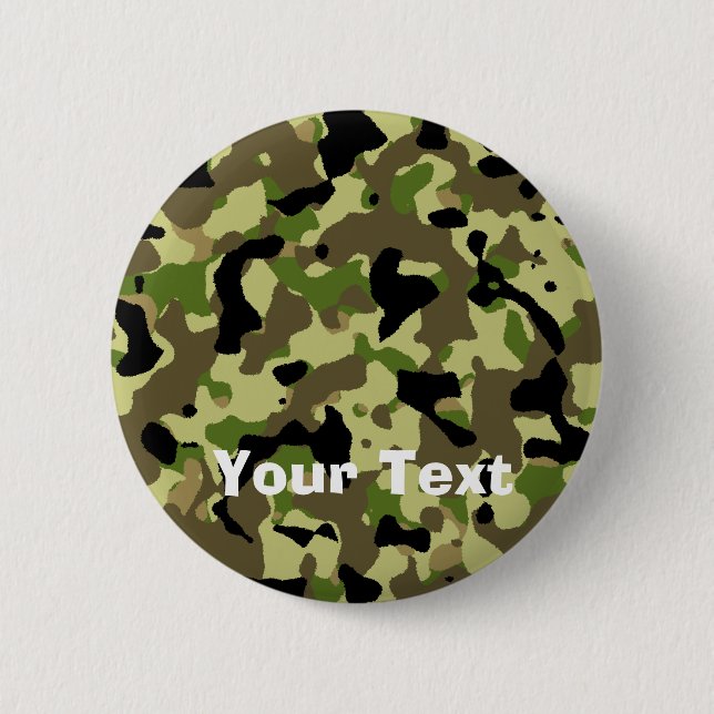 Camoflage kakifarbiger button (Vorderseite)