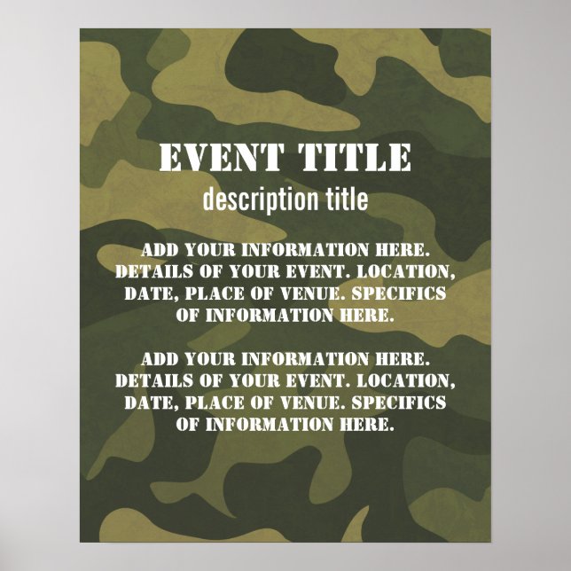 Camoflauge Poster (Vorne)