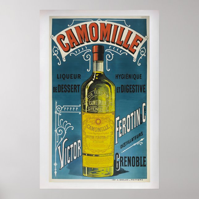 Camomille Liqueur de Dessert Victor Ferotin & Cie Poster (Vorne)