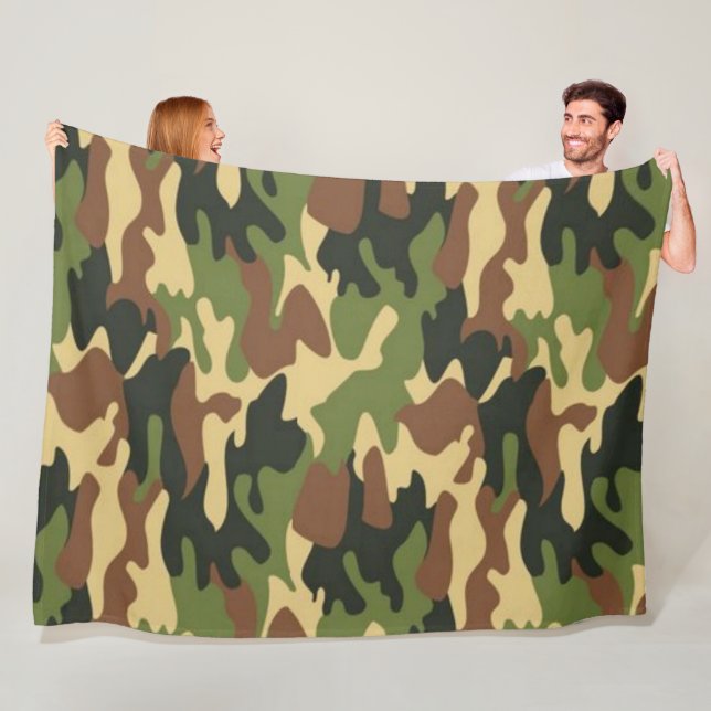 Camouflage 1 60x80 Fleece Blanket (Beispiel)