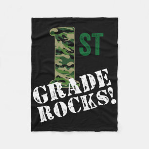 Camouflage 1. Klasse Rocks erster Klasse zurück zu Fleecedecke