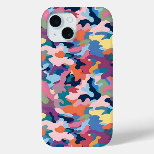 Camouflage Abstrakt Colors Case-Mate iPhone Hülle (Rückseite)