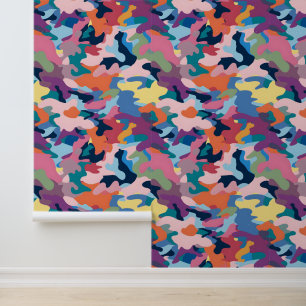 Camouflage Abstrakt Colors Tapete