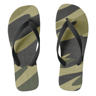 Camouflage abstrakt flip flops