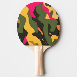 Camouflage Abstrakt Ping Pong Paddle Tischtennis Schläger