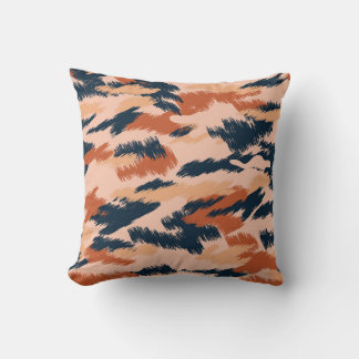 Camouflage Abstrakt: Vintages Nahtloses Tapete. Kissen