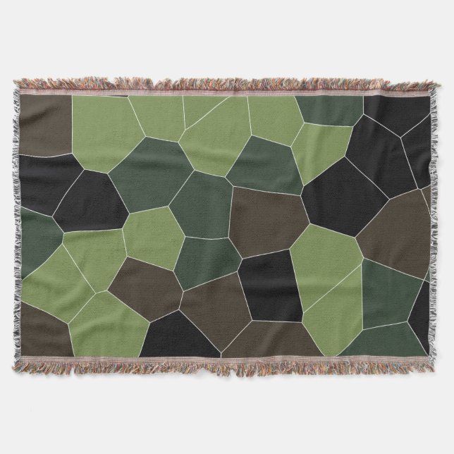 Camouflage Abstraktes Muster Decke (Vorderseite)