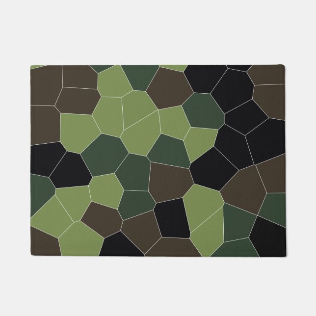 Camouflage Abstraktes Muster Fußmatte (Vorderseite)