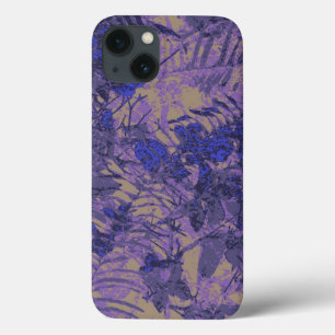 Camouflage against blue flower Case-Mate iPhone hülle