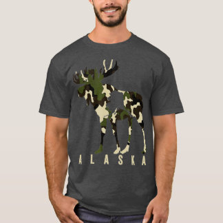 Camouflage Alaska Elche Jagd Alaska Elche Jagd T-Shirt