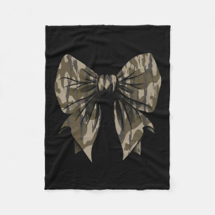 Camouflage Alte Camouflage Bow Camouflage Coquette Fleecedecke