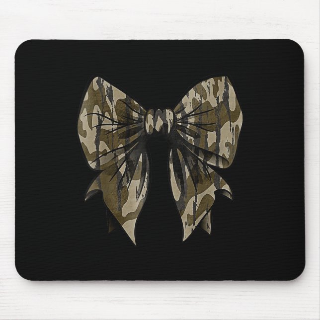 Camouflage Alte Camouflage Bow Camouflage Coquette Mousepad (Vorne)