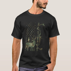 Camouflage American Flag Buck Jagd Shirt Männer wi