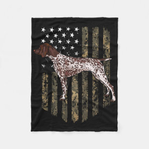 Camouflage American Flag Deutsch Kurzzeichen 4. Fleecedecke