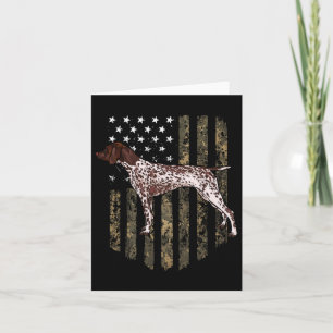 Camouflage American Flag Deutsch Kurzzeichen 4. Karte