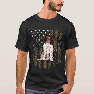 Camouflage American Flag Englisch Springer Spanisc T-Shirt