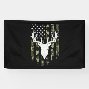 Camouflage American Flag Jagd auf Hirsche Banner