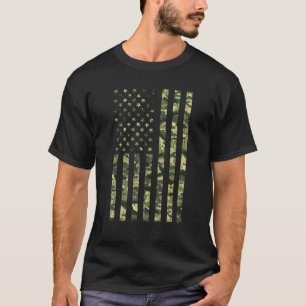 Camouflage American Flag Usa Camouflage Patriotic T-Shirt