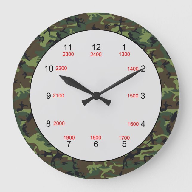 Camouflage an der Grenze - Uhr (Vorderseite)