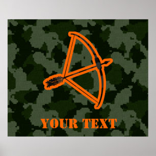Camouflage Archery Poster