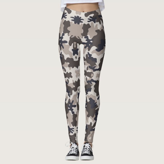 Camouflage Army - Power Yoga Leggings (Vorderseite)