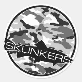 Camouflage-Aufkleber für Skunker Runder Aufkleber
