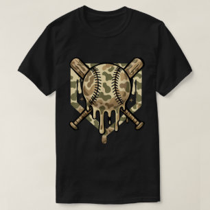 Camouflage Baseball Tropfen Shirt für Jungs und Sp