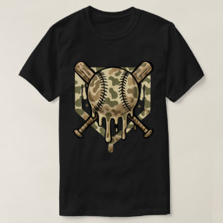 Camouflage Baseball Tropfen Shirt für Jungs und Sp