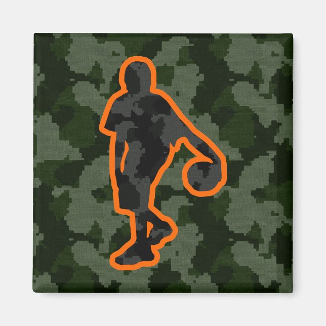 Camouflage Basketball Magnet (Vorne)