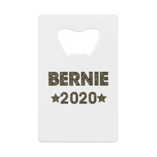 Camouflage Bernie 2020 Präsidentschaftskandidat Geldbeutel Flaschenöffner
