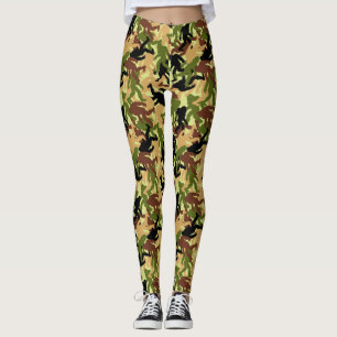 Camouflage Bigfoot Gemustert Leggings