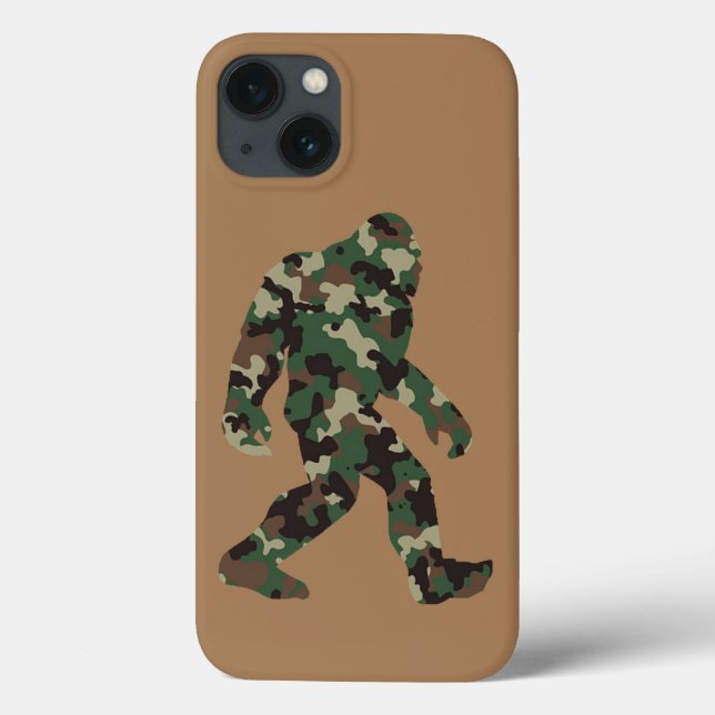 Camouflage Bigfoot Sasquatch Case-Mate iPhone Hülle (Rückseite)