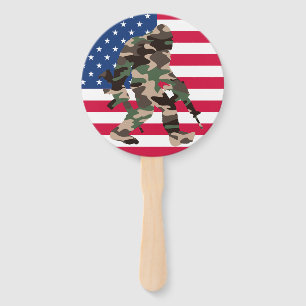 Camouflage Bigfoot Sasquatch Fächer