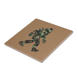 Camouflage Bigfoot Sasquatch Fliese
