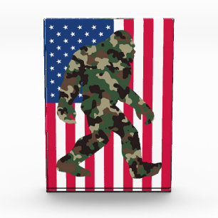 Camouflage Bigfoot Sasquatch Fotoblock