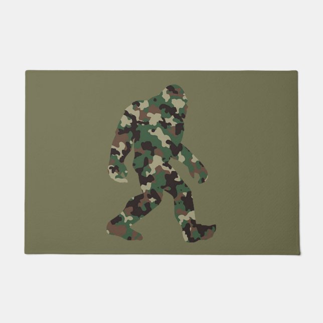 Camouflage Bigfoot Sasquatch Fußmatte (Vorderseite)