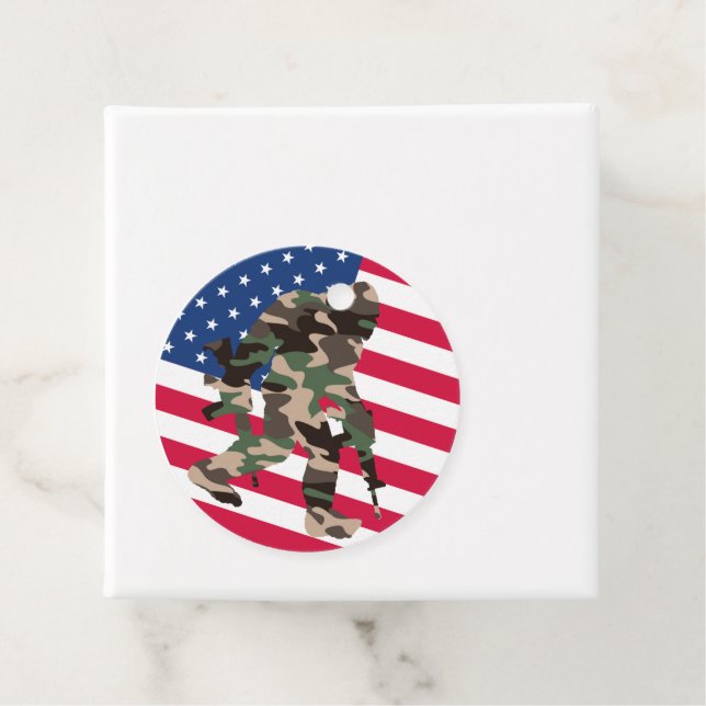Camouflage Bigfoot Sasquatch Geschenkanhänger (Beispiel)
