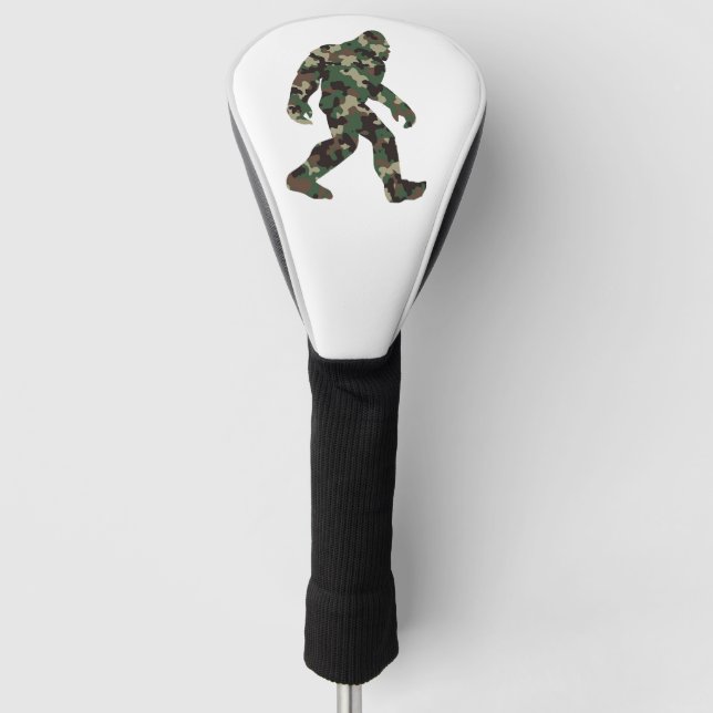 Camouflage Bigfoot Sasquatch Golf Headcover (Vorderseite)