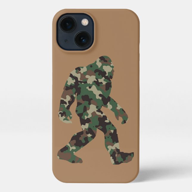 Camouflage Bigfoot Sasquatch iPhone Hülle (Rückseite)