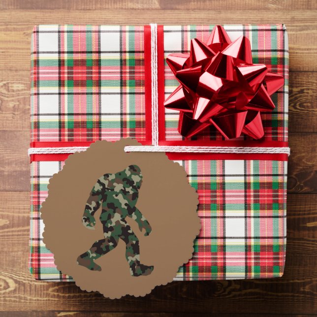 Camouflage Bigfoot Sasquatch Ornament Karte (Insitu (Geschenk))
