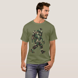 Camouflage Bigfoot Sasquatch T-Shirt