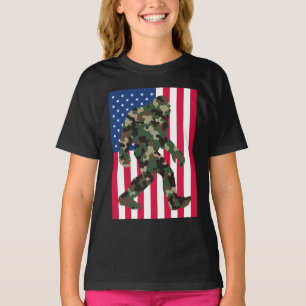 Camouflage Bigfoot Sasquatch T-Shirt