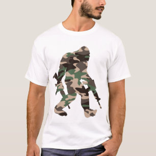 Camouflage Bigfoot Sasquatch T-Shirt