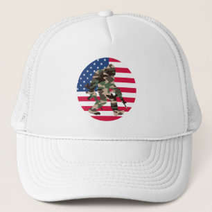 Camouflage Bigfoot Sasquatch Truckerkappe
